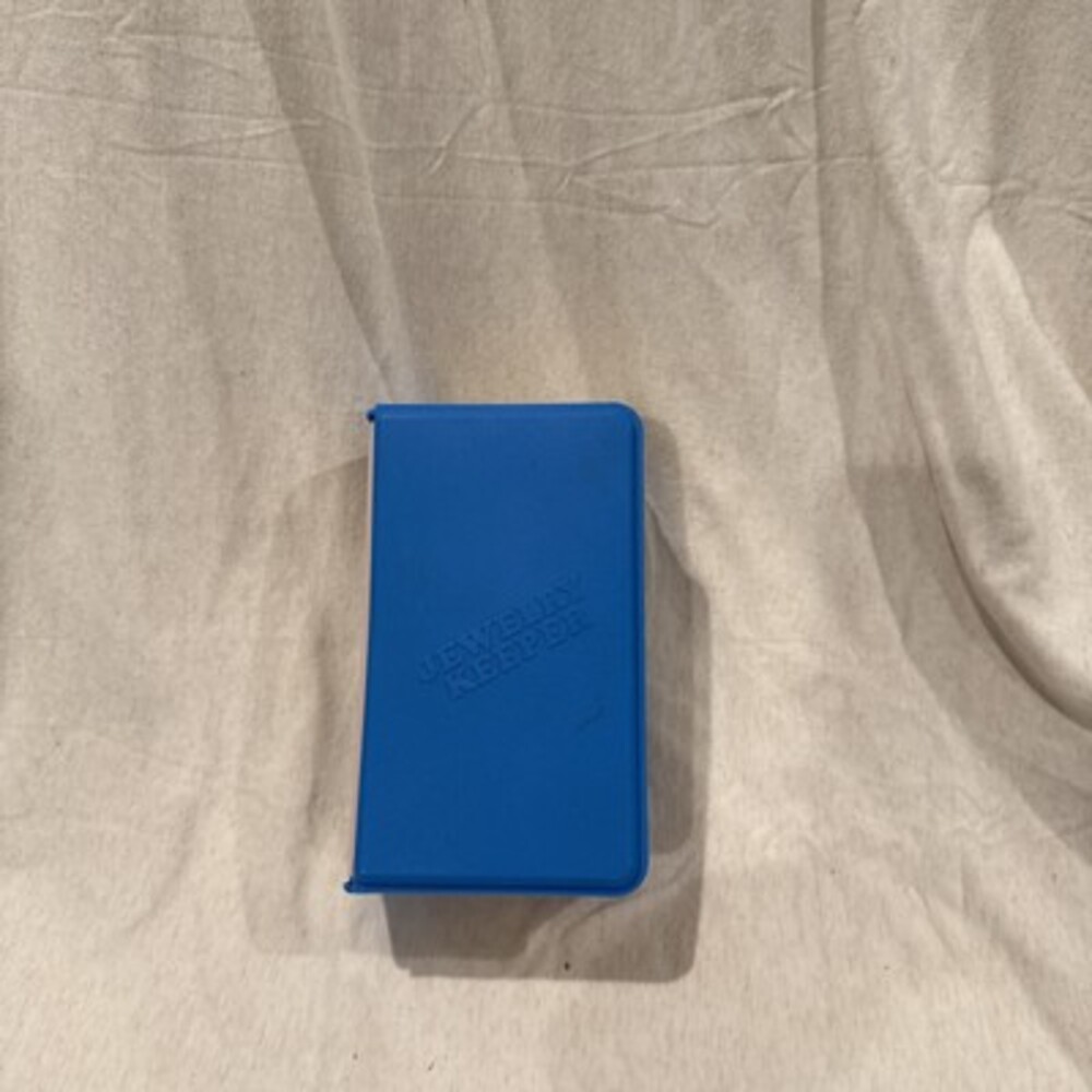 Emson Plastic Jewelry Keeper Storage Box Travel Organizer Trifold Vintage 1988